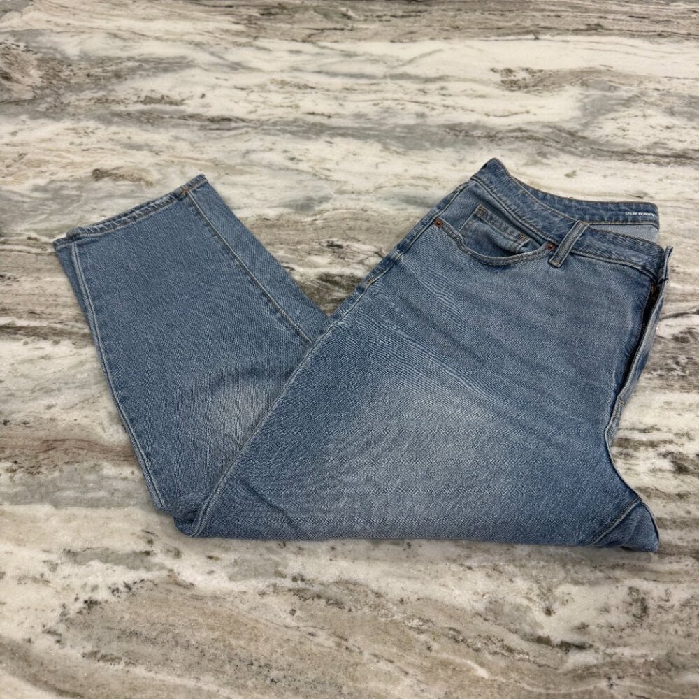 Old Navy High Rise Curvy O.G. Straight Denim Jeans Secret Smooth Pockets Size 14